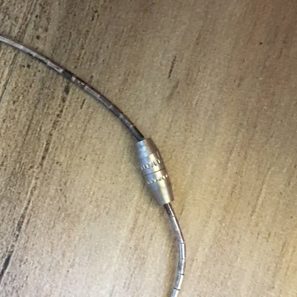 .925 Sterling Liquid Silver & Turquoise Necklace - Picture 7 of 8